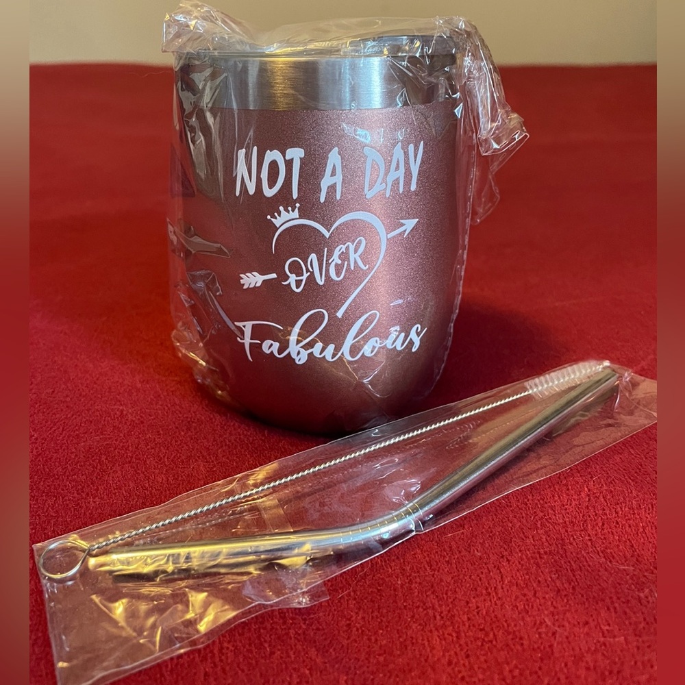🆕 NOT A DAY OVER FABULOUS drinking cup